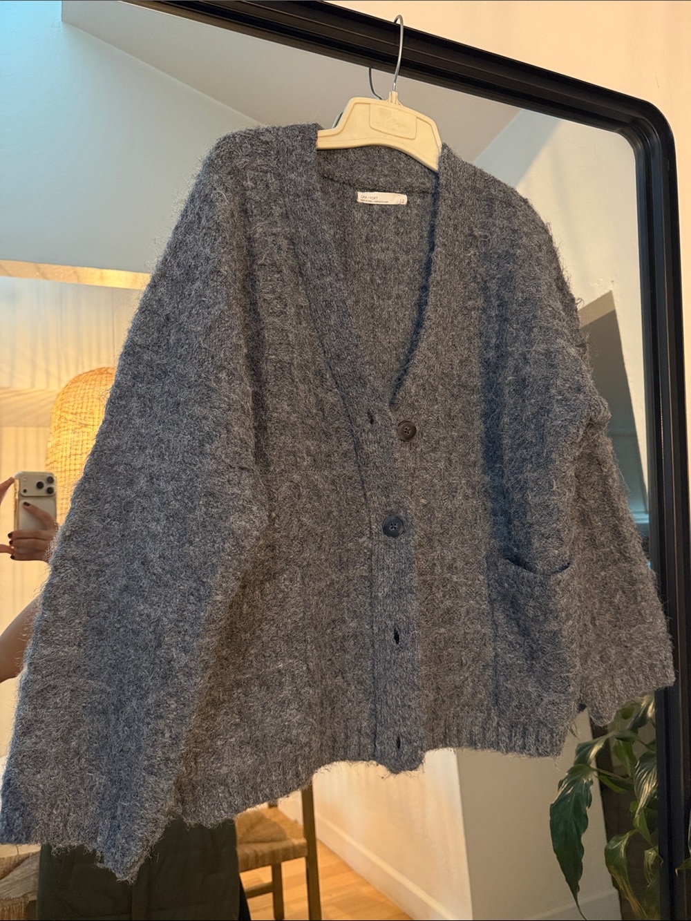 OAK + FORT Charcoal Cardigan!